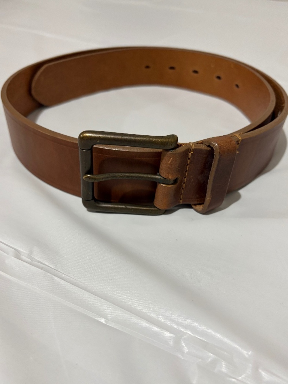 Allen Edmonds Selway Waxy Leather belt 36/91 Tan
